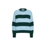 Max Mara Tuono Alpaca and Wool Crew-Neck Jumper in Light Blue | Sweaters | Coveti