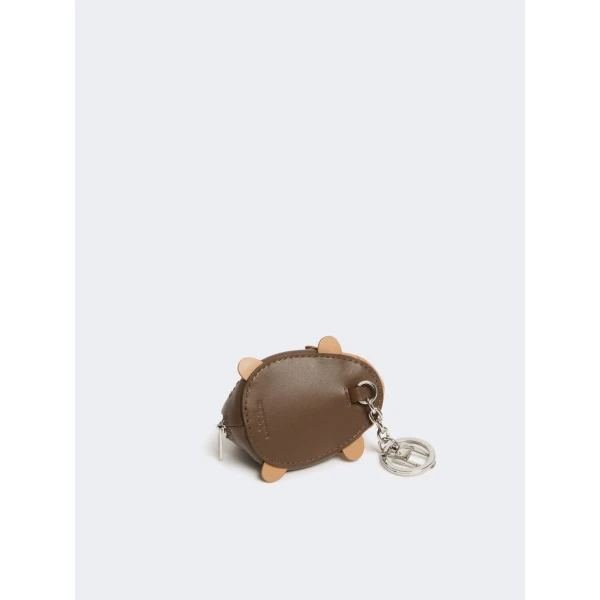 Max Mara Tuono Leather Coin Purse in Tobacco | Wallets & Purses | Coveti