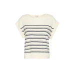 Max Mara Ufo Short-Sleeved Viscose Jumper in Ecru | Sweaters | Coveti