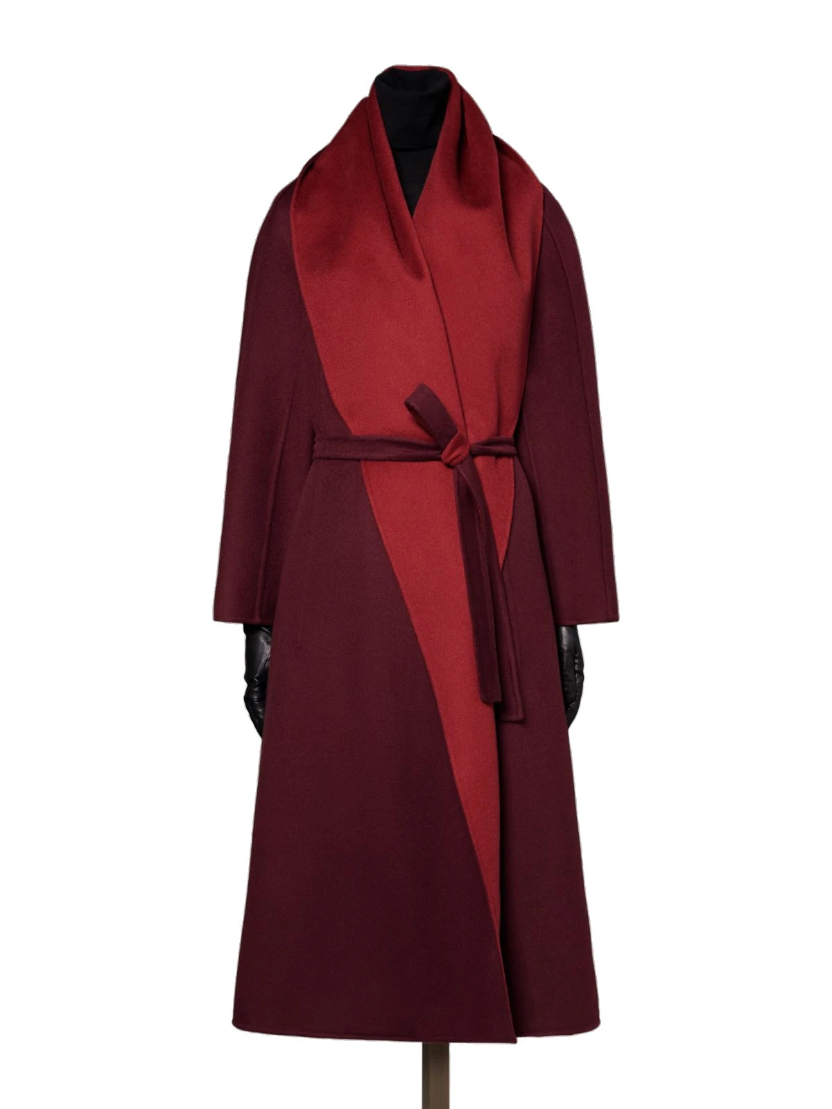 Max Mara Ululo Reversible Brushed Cashmere Foulard Coat in Bordeaux Max Mara Ululo Reversible Brushed Cashmere Foulard Coat in Bordeaux | Wool Coat | Coveti