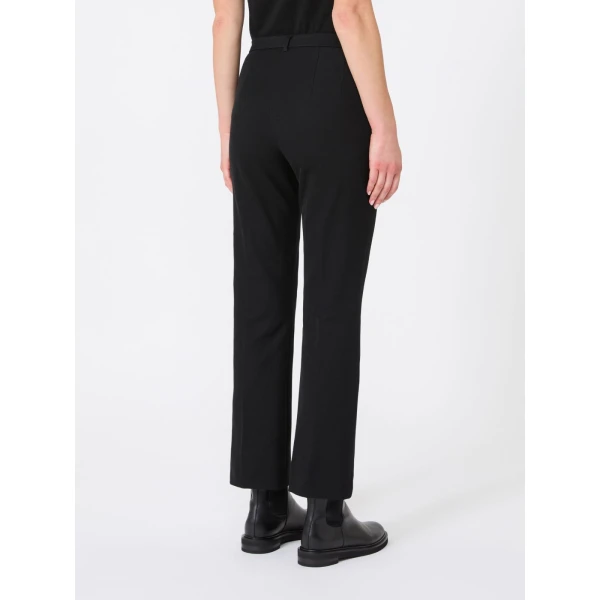 Max Mara Umanita Stretch Cotton-Blend Trousers in Black | Tailored pants | Coveti