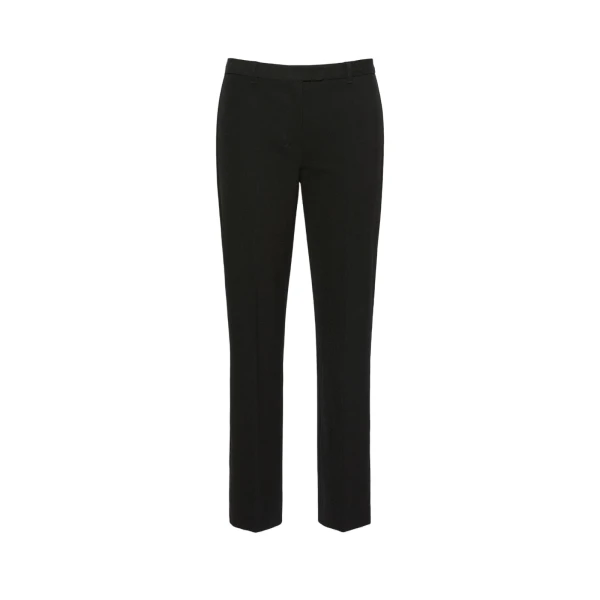 Max Mara Umanita Stretch Cotton-Blend Trousers in Black | Tailored pants | Coveti