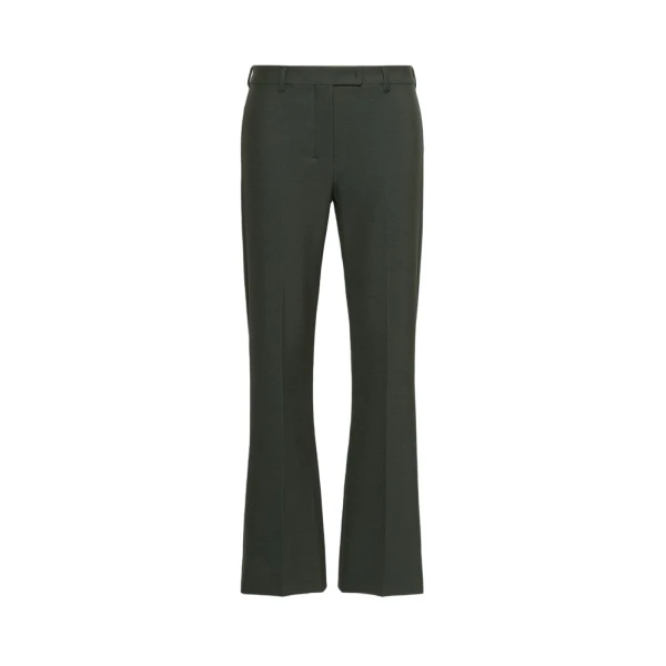 Umanita Stretch Cotton-Blend Trousers in Green
