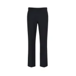 Max Mara Umanita Stretch Cotton-Blend Trousers in Midnight Blue | Tailored pants | Coveti