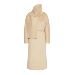 Max Mara Umico Albino Camel and Mohair Coat in Beige | Wool Coat | Coveti