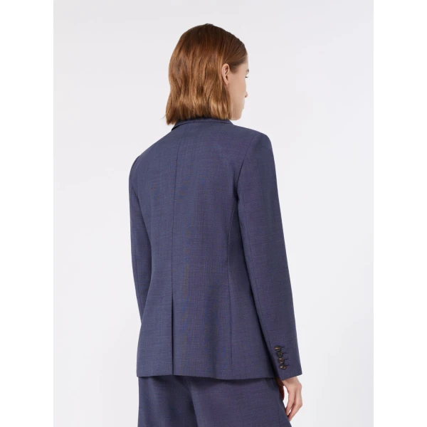 Max Mara Umico Double-Breasted Wool Blazer in Ultramarine | Blazers | Coveti