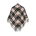 Max Mara Umido Tartan Cashmere Stole in Ivory | Scarves | Coveti