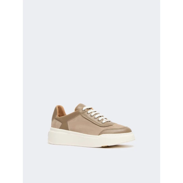 Max Mara Urban Suede Trainers in Medium Grey | Sneakers | Coveti