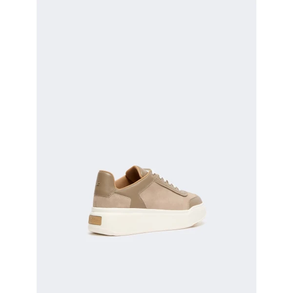 Max Mara Urban Suede Trainers in Medium Grey | Sneakers | Coveti