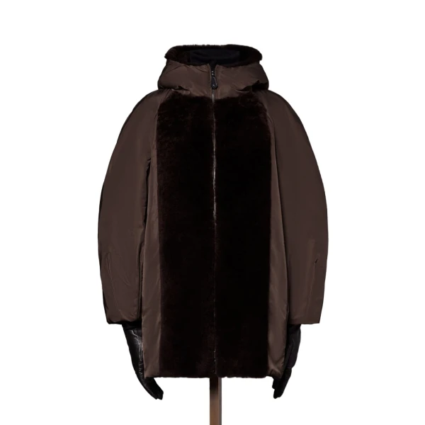 Urbano Reversible Radzmir and Cashmere Down Jacket in Dark Brown