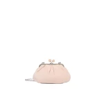 Max Mara Valois Small Suede Pasticcino Bag in Beige | Clutch Bags | Coveti
