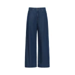 Max Mara Vega Wide-Leg Cotton Denim Jeans in Navy | Denim | Coveti