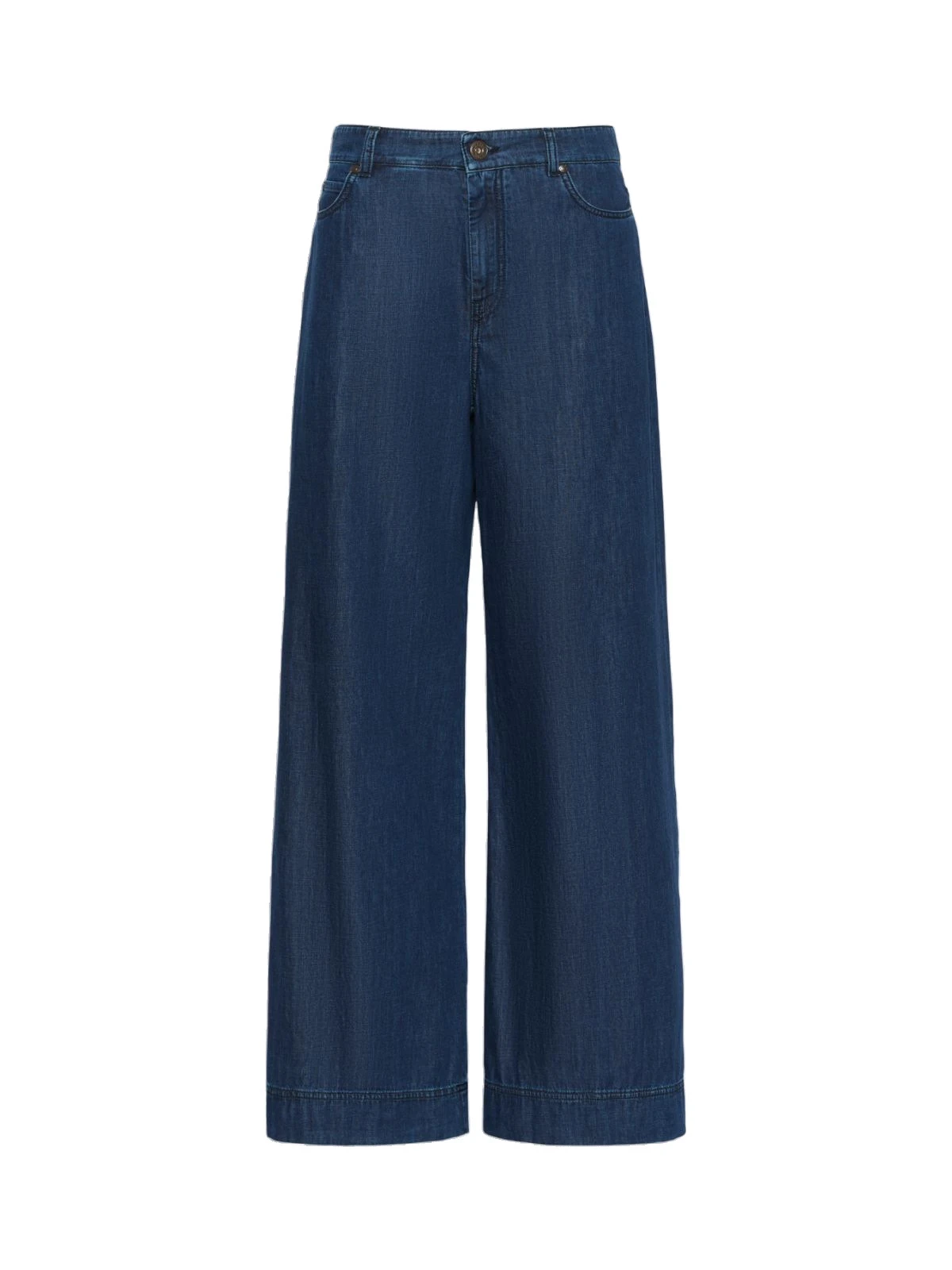 Max Mara Vega Wide-Leg Cotton Denim Jeans in Navy Max Mara Vega Wide-Leg Cotton Denim Jeans in Navy | Denim | Coveti
