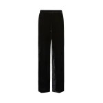 Max Mara Velvet Palazzo Trousers in Black | Wide leg pants | Coveti