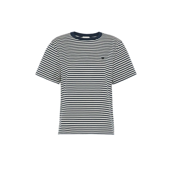 Venaco Pure Cotton Jersey T-Shirt in Navy
