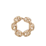 Max Mara Vertice Chunky Chain Choker in Bronze | Necklace | Coveti