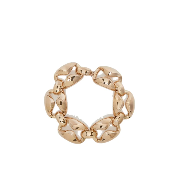 Max Mara Vertice Chunky Chain Choker in Bronze | Necklace | Coveti