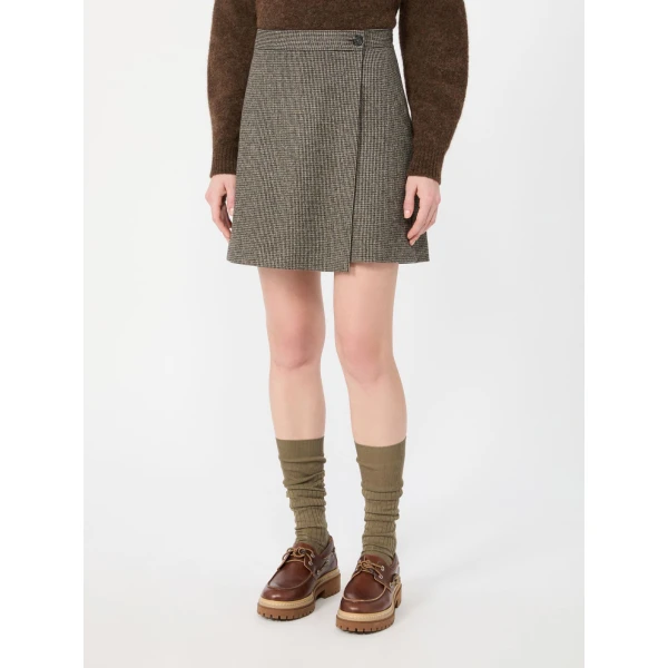 Max Mara Vetta Micro Jacquard Jersey Culottes in Brown | Tailored pants | Coveti