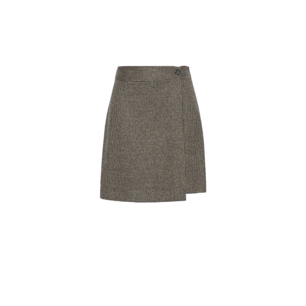 Vetta Micro Jacquard Jersey Culottes in Brown