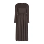 Max Mara Vettura Jacquard Jersey Maxi Dress in Brown | Maxi Dresses | Coveti