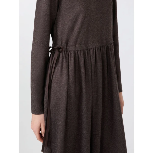Max Mara Vettura Jacquard Jersey Maxi Dress in Brown | Maxi Dresses | Coveti