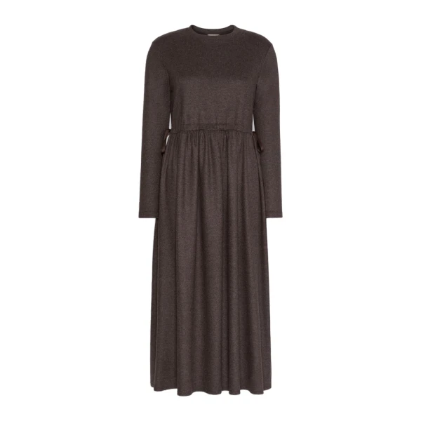 Max Mara Vettura Jacquard Jersey Maxi Dress in Brown | Maxi Dresses | Coveti