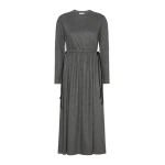 Max Mara Vettura Jacquard Jersey Maxi Dress in Medium Grey | Maxi Dresses | Coveti