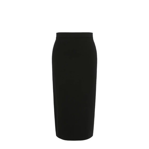 Max Mara Viale Viscose Yarn Pencil Skirt in Black | Pencil Skirts | Coveti