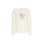 Max Mara Vicino Stretch Jersey Graphic T-Shirt in Ivory | T-shirts | Coveti