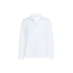 Max Mara Violino Stretch Cotton Shirt in Optical White | Shirts | Coveti