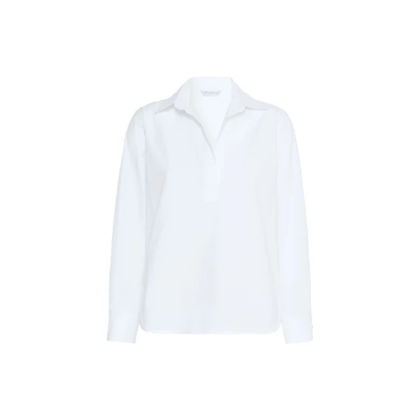 Violino Stretch Cotton Shirt in Optical White