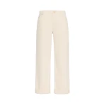 Max Mara Virna Cotton Bull Denim Trousers in Natural | Denim | Coveti