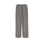 Max Mara Vischio Chequered Wool Flannel Joggers in Ultramarine | Sweatpants | Coveti