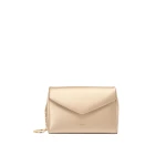 Max Mara Viscose and Silk Satin Clutch Bag in Beige | Clutch Bags | Coveti