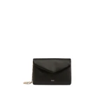 Max Mara Viscose and Silk Satin Clutch Bag in Black | Clutch Bags | Coveti