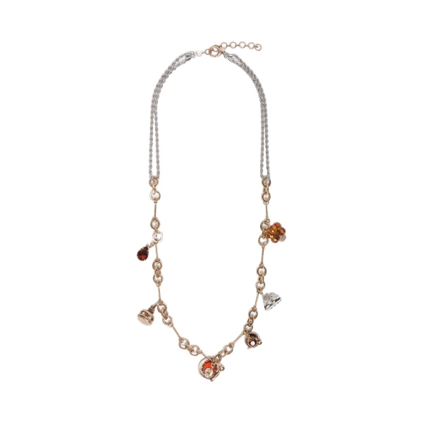 Visino Charm Chain Necklace in Gold