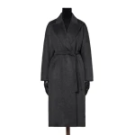 Max Mara Vista Oversized Cashmere and Mohair Coat in Black | Wool Coat | Coveti