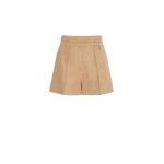 Max Mara Vista Sable-Look Baby Camel Shorts in Camel | Shorts | Coveti