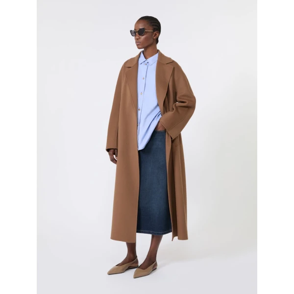 Max Mara Volonta Cotton Oxford Shirt in Light Blue | Shirts | Coveti
