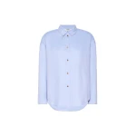 Max Mara Volonta Cotton Oxford Shirt in Light Blue | Shirts | Coveti