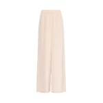 Max Mara Volonta Relaxed Heavy Silk Trousers in Pink | Wide leg pants | Coveti