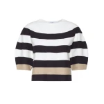 Max Mara Voto Viscose Yarn Cropped Sweater in Ultramarine | Sweaters | Coveti
