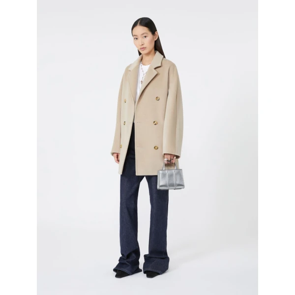 Max Mara Whitney Bag 2 Nano Lambskin in Silver | Mini Bags | Coveti