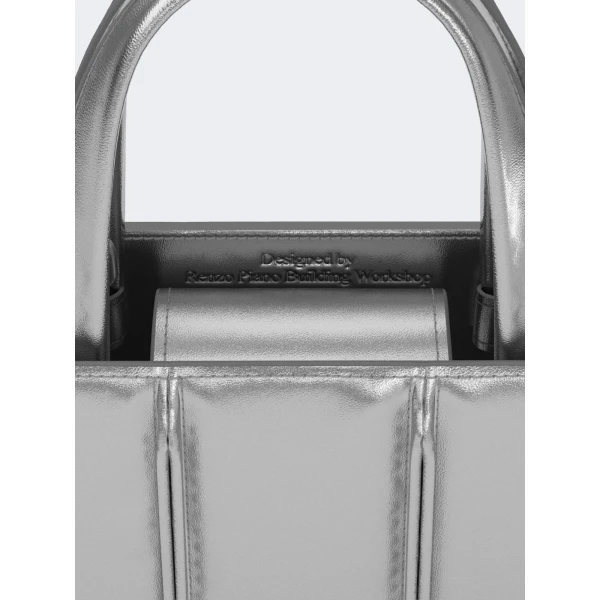Max Mara Whitney Bag 2 Nano Lambskin in Silver | Mini Bags | Coveti