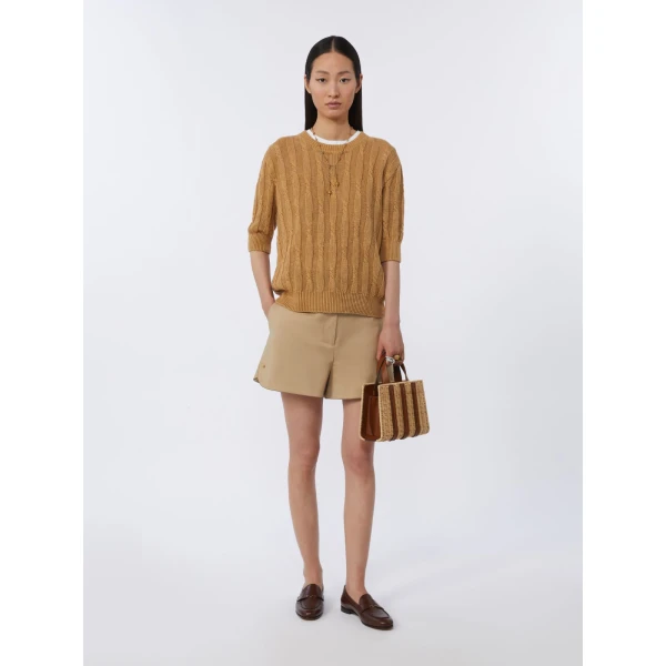 Max Mara Whitney Bag 3 Micro Wicker in Beige | Mini Bags | Coveti