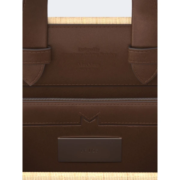 Max Mara Whitney Bag 3 Micro Wicker in Beige | Mini Bags | Coveti