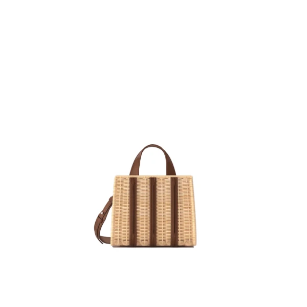 Whitney Bag 3 Micro Wicker in Beige