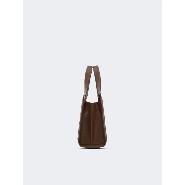 Max Mara Whitney Bag 4 Small in Amber Brown | Totes & Top-Handle Bags | Coveti