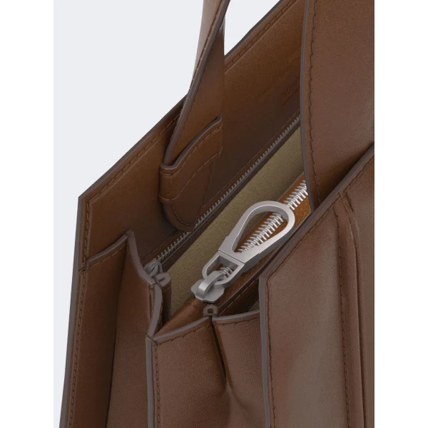 Max Mara Whitney Bag 4 Small in Amber Brown | Totes & Top-Handle Bags | Coveti