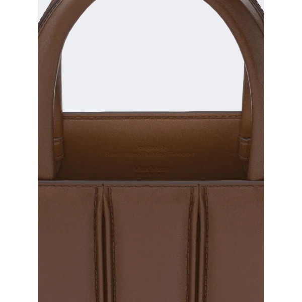 Max Mara Whitney Bag 4 Small in Amber Brown | Totes & Top-Handle Bags | Coveti